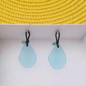Sea glass earrings